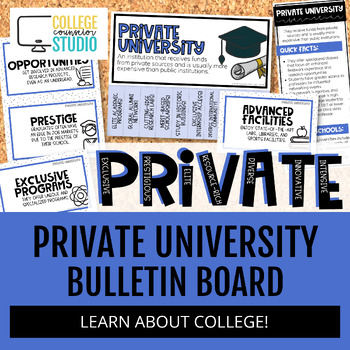 Preview of College and Career Readiness | Private University Bulletin Board