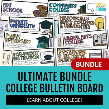 Preview of College and Career Readiness | Ultimate Colleges Bulletin Board | BUNDLE