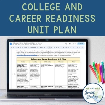 Preview of College and Career Readiness Unit Plan and Lesson Overview