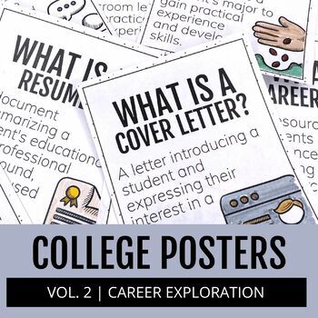 Preview of College and Career Word Wall | Career Exploration Vol. 2