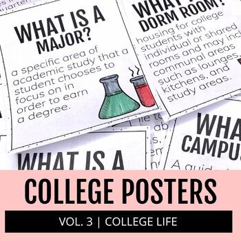Preview of College and Career Word Wall | College Life Vol. 3
