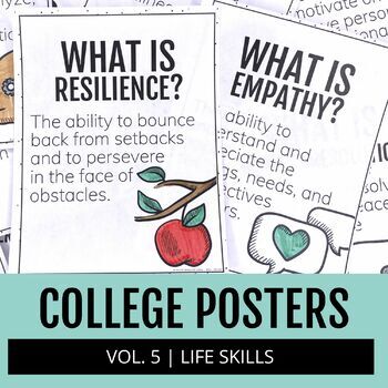 Preview of College and Career Word Wall | Life Skills Vol. 5