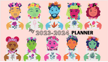 Preview of College planner "People and Florals"