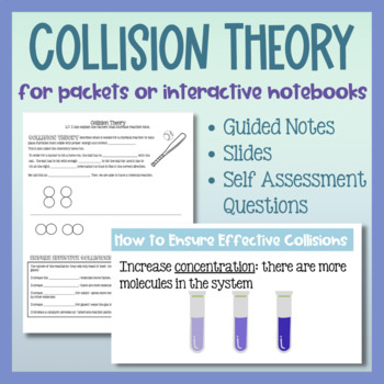 Preview of Collision Theory Lesson and Guided Notes