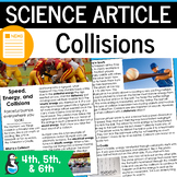 Collisions, Speed, and Energy Article | Reading Comprehens