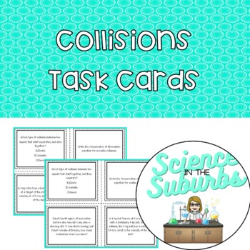 Preview of Collisions Task Cards