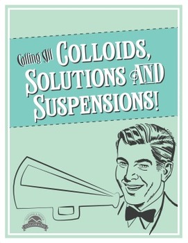 Preview of Colloids, Suspensions, and Solutions Lab {Editable}