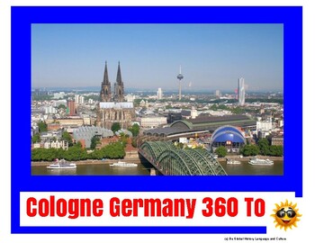 Preview of Cologne Germany Tour Project - Digital or Printable - distance learning