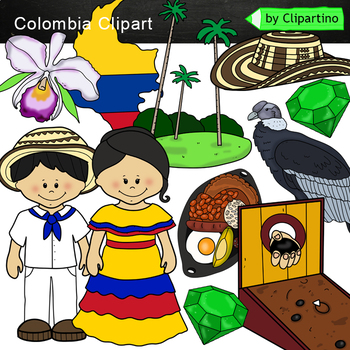 Preview of Colombia Clip Art /Symbols of Colombia Clip Art commercial use