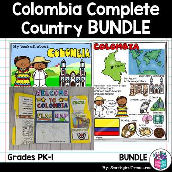 Preview of Colombia Complete Country Study for Early Readers - Colombia Country Bundle