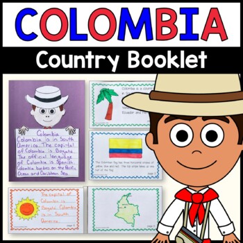 Preview of Colombia Country Booklet - Country Study - Interactive and Differentiated