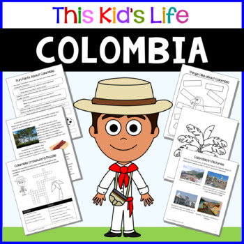 Preview of Colombia Country Study: Reading & Writing + Google Slides/PPT Distance Learning
