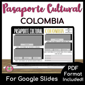 Preview of Colombia Country Study and Research | Pasaporte Cultural | PRINT + DIGITAL