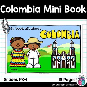 Preview of Colombia Mini Book for Early Readers - A Country Study
