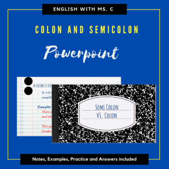 Preview of Colon & Semicolon PowerPoint