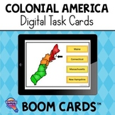 Colonial America & 13 Colonies BOOM Cards Review Activity