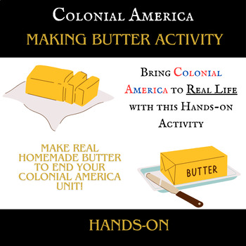 Preview of Colonial America Butter Activity