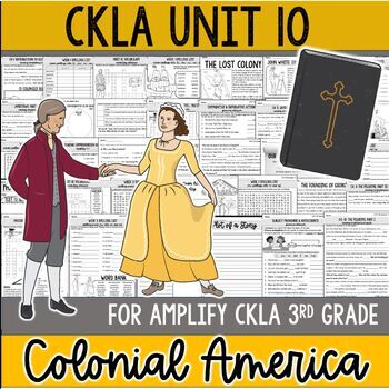 Preview of Colonial America CKLA 3rd Grade Unit 10 Supplement Pack