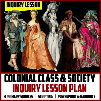 Preview of Unit 1: Lesson #05 - Class & Society Inquiry Lesson (Colonial America)