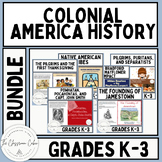 Colonial America History BUNDLE - 6 Lessons - Grades K-3 a