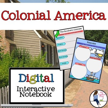 Preview of Colonial America Interactive Notebook for Google Drive
