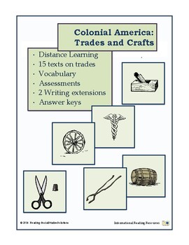 Preview of Colonial American Trades 00 - Unit -  Distance Learning