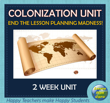 Preview of Colonial America Lesson Plan Unit for 5th-7th Grades | Google Apps!