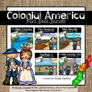 Preview of Colonial America Mini Book Bundle (British Colonies)