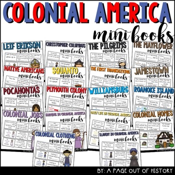 Preview of Colonial America Mini Books Bundle for Social Studies