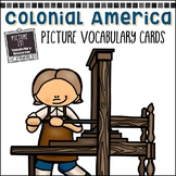 Colonial America Picture Vocabulary Cards