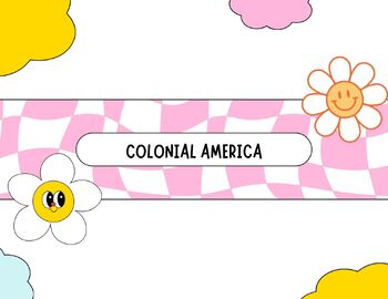 Preview of Colonial America PowerPoint with Guided Notes Packet