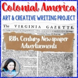 Colonial America Project - 18th Century Newspaper Advertisements