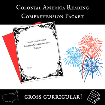 Preview of Colonial America Reading Comprehension Packet