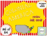 Colonial America Review Task Cards - Set of 24