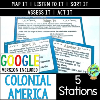 Preview of Colonial America Stations Activity - 13 Colonies Centers - Jamestown