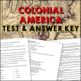 Colonial America Test and Answer Key