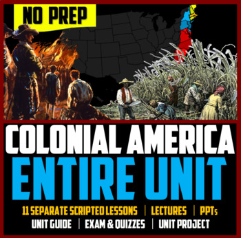 Preview of Unit 1: Colonial America COMPLETE UNIT (11 Complete Lessons & PowerPoints!)