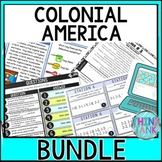 Colonial America Unit - Escape Rooms, Secret Message, Read