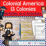 Colonial America and 13 Colonies Reading Passages, Activit
