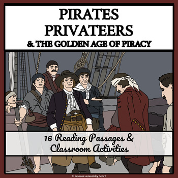 Preview of PIRATES AND PRIVATEERS - Reading Passages and Classroom Activities