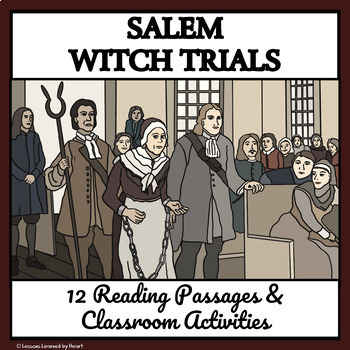 Preview of SALEM WITCH TRIALS - 5th - 7th Grade History Reading Passages & Enrichment