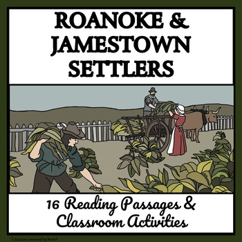 Preview of ROANOKE & JAMESTOWN -Reading Passages & Enrichment Activities