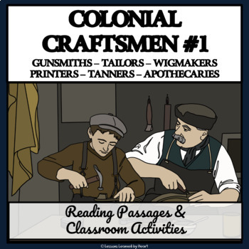 Preview of COLONIAL AMERICAN CRAFTSMEN - Grades 4 - 6 History Reading Passages & Activities