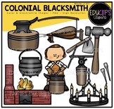 Colonial Blacksmith Clip Art Set {Educlips Clipart}