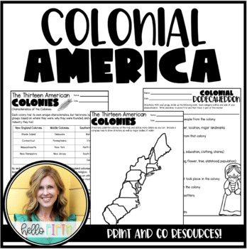 Preview of Colonial Days: A Social Studies Unit for Upper Graders