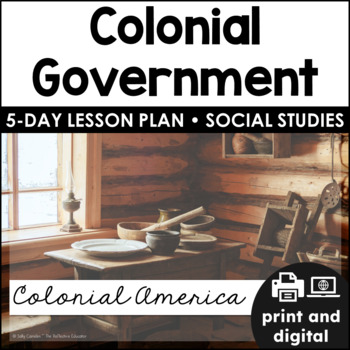 Preview of Colonial Government | Colonial America | Social Studies for Google Classroom™