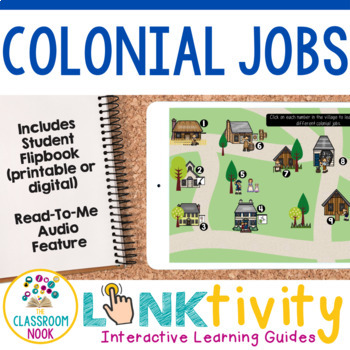 Preview of Colonial Jobs LINKtivity® (Colonial Trades, Responsibilities, & Tools)