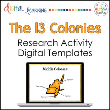 Preview of 13 Colonies Digital Templates