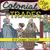 Colonial Jobs Trades Realistic Social Studies Clip Art