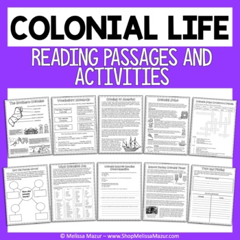 Preview of Colonial Life - Colonial America, Colonies, European Settlers